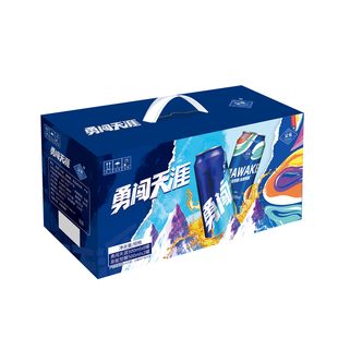 雪花啤酒勇闯天涯500ml*8罐+泉城AWAKE500ml*2罐礼盒装官方正品