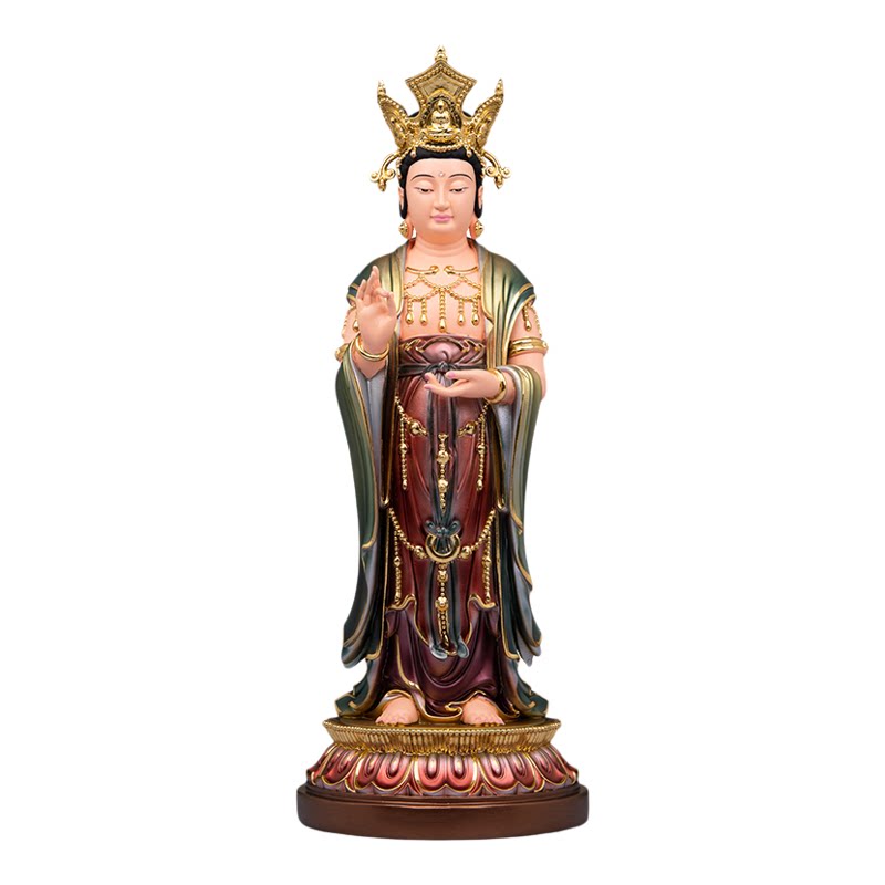 康盛树脂供奉摆件中式高王观音像