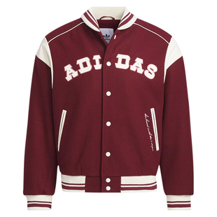 阿迪达斯三叶草冬季新款女子学院风飞行夹克外套棉衣棒球服JD6380