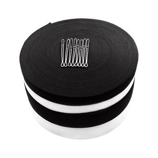 金达 松紧带宽扁加厚衣服孕妇儿童裤子白黑色弹力宽皮筋橡筋带细