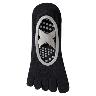 瑜伽袜子五指袜宽松大码普拉提专用防滑袜室内健身运动41到43女士