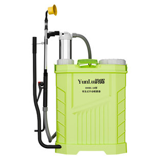 韵露新款农用手动喷雾器打药机不锈钢加厚背负式雾化充电手摇果园