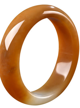 天然和田玉藕粉玉镯翠美美玉