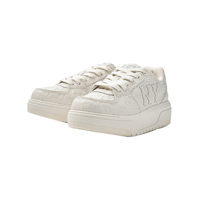 【自营】MLB男女情侣印刻老花时尚学长鞋厚底增高板鞋25新款SXE01