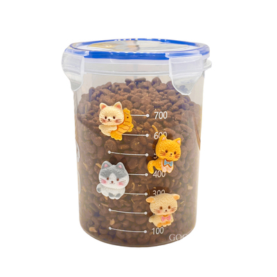 猫粮储存桶密封罐宠物储粮桶便携