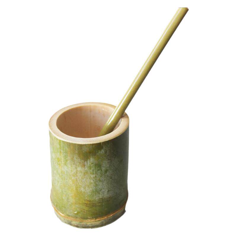 天然手工网红竹杯吸管杯吹泡泡