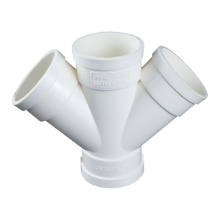 PVC排水管45度等异径斜四通斜四叉50 75 110下水管管件配件接头