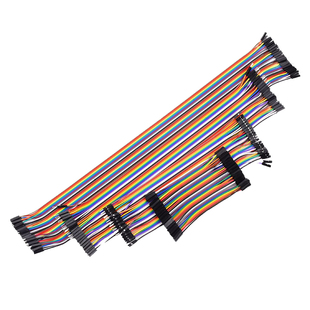 杜邦线40P彩色彩排线 10/20/30/40cm连接线母对母/公对公/公对母