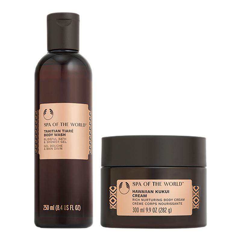 【官方正品】The body shop 花香沐浴露润乳套装 SPA奢宠馨香迷人