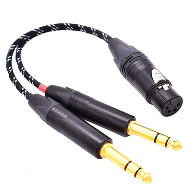 TEAC UD503 UD505双6.35/6.5平衡转2.5卡侬4.4母耳机转接线RME ADI-2 pro DAC转换线电脑声卡平衡输出耳机线