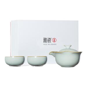 雅瓷汝窑经典推荐小隐茶侧