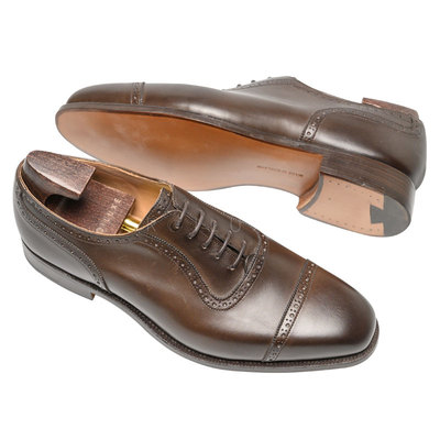 英国Tricker’s手工牛津布洛克鞋