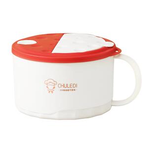 304不锈钢泡面碗带盖大容量可滤水学生宿舍泡面神器上班食堂饭盒