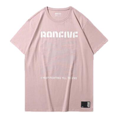 Lining/李宁夏季正品男子篮球运动系列舒适短袖T恤文化衫AHSP085
