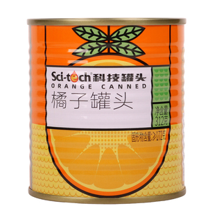 黄岩科技橘子罐头312克*6罐 桔片爽糖水桔子蜜桔罐头即食水果零食
