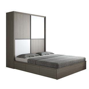 榻榻米床衣柜一体卧室小户型组合套装现代简约塌塌米储物儿童床