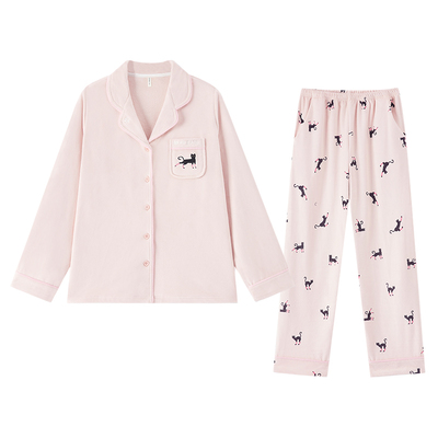 BE海岛绒猫咪新品轻甜睡衣冬女