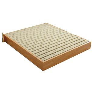 全实木榻榻米床架子排骨架床无床头床酒店民宿地台床落地床可定制