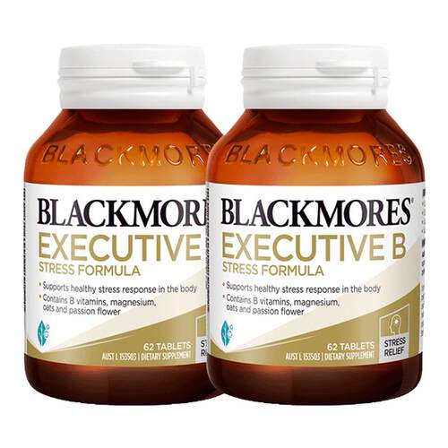 澳佳宝BLACKMORES升级B族复合维生素片62粒*2 VB澳洲官方进口