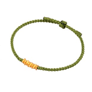 足金转运珠小克重纯黄金碎金子本命年红绳手链手绳女生日新年礼物