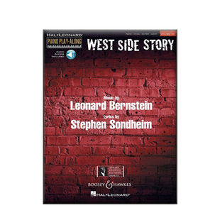 伯恩斯坦 西区故事 钢琴声乐和吉他 含在线音频 海伦德原版乐谱书 West Side Story for Piano Vocal and Guitar HL00130738