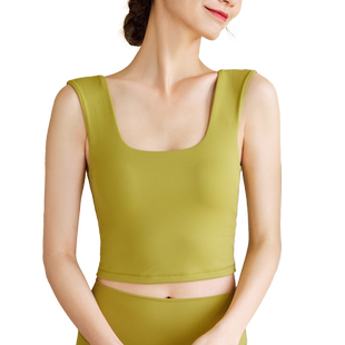 卡益瑜伽服女专业高端时尚背心女带胸垫健身服高级感运动上衣女