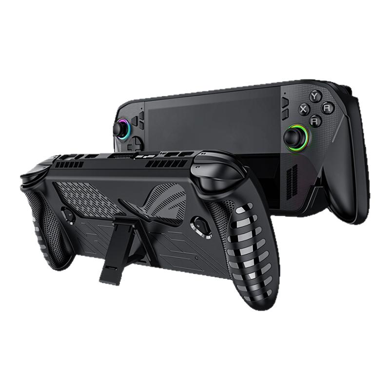 锦读Jemdo适用于华硕ROG Xbox ally X保护套TPU掌机软壳X二代游戏机摇杆帽收纳盒包手柄带支架钢化膜全包配件