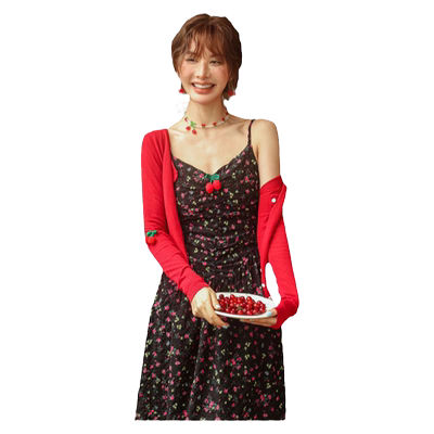 吊带裙针织短开衫CLOUDSEASON