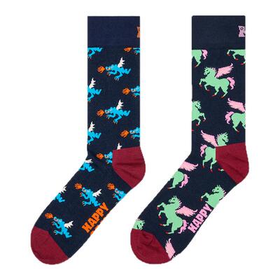 【春夏款】Happy Socks潮牌创意多巴胺袜子设计师款图案中筒袜