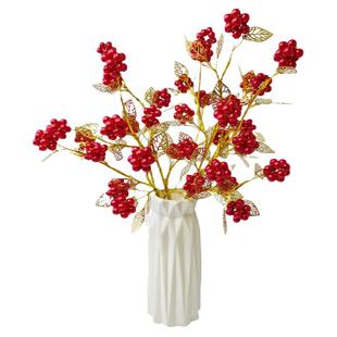 富贵果手工花束diy材料包套金叶子幸福花自制散珠串珠发财果红果