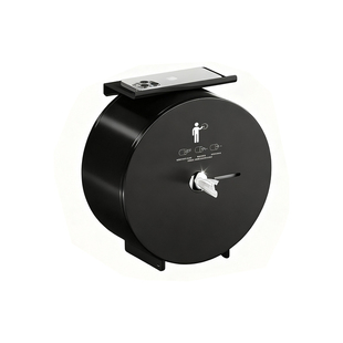 卫生间不锈钢厕纸盒自动断纸省纸神器中心抽大卷纸盒壁挂式免打孔