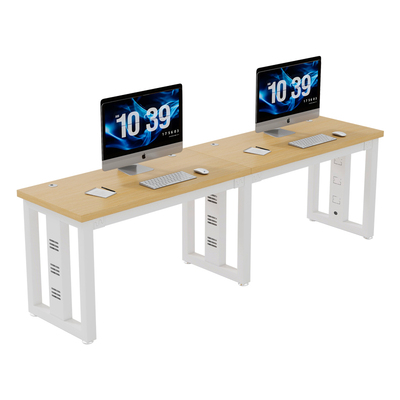 办公室并排多人位电脑桌椅组合