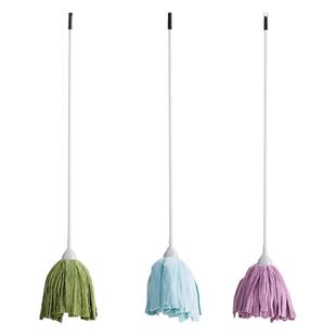 茶花老式拖把家用一拖净吸水拖布毛巾布条墩布不掉毛珊瑚绒地拖把