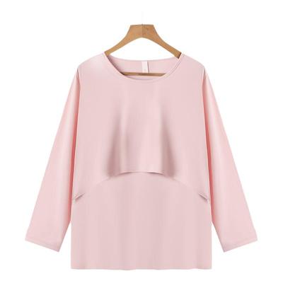 A类纯棉孕妇哺乳秋衣产后喂奶