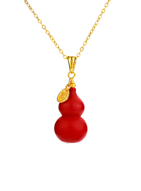 南宫S925朱砂葫芦吊坠本命年