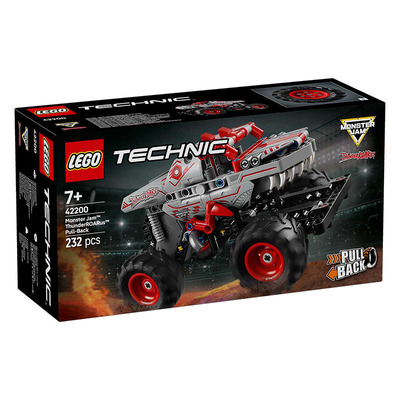 LEGO乐高42200Monster Jam ThunderROARus回力车男孩拼搭积木玩具