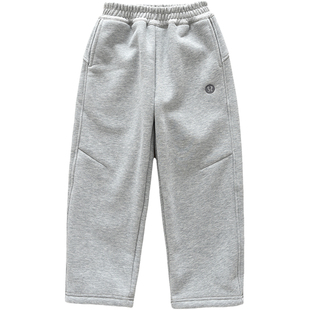 洋气童装冬款儿童女童加绒裤子运动裤宝宝中大童加绒加厚直筒卫裤