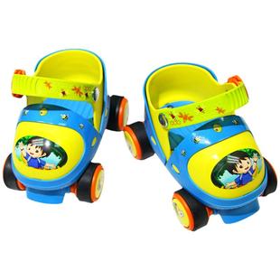 女童溜冰鞋儿童初学者全套装轮滑鞋冰鞋男童旱冰小孩双排幼儿滑轮