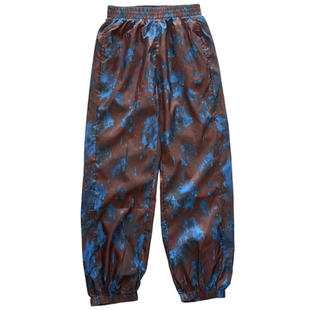 巨好看百搭的裤子女款春夏季新款宽松薄款防晒休闲迷彩九分束脚裤