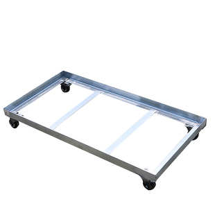 长方形加厚移动带轮户外铁托盘工业耐用承重强不变形易推拉可定制
