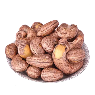 带皮腰果仁原味紫衣坚果干果新货零食盐焗罐装紫皮腰果炭烧好吃的