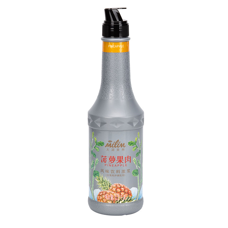 太湖美林含肉菠萝汁百香果汁
