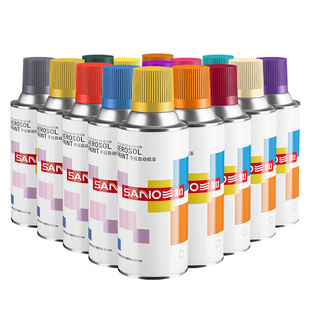 三和自喷漆手摇自动喷漆汽车墙面涂鸦家具黑色白色防锈金属油漆