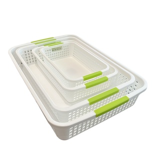 收纳筐塑料筐大号长方形收纳篮加厚置物篮桌面办公文件框A4书本A5