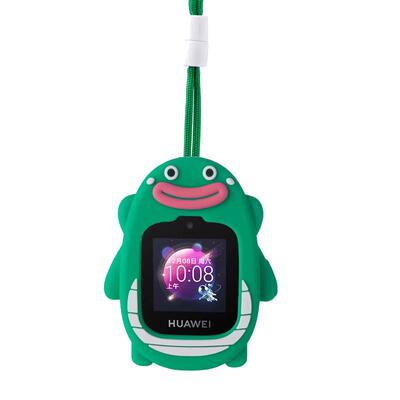 适用华为儿童电话手表3s表带3pro超能版5x挂脖套5xpro保护套4pro配件3x挂绳 小k2液态硅胶4x新耀版可爱表套男