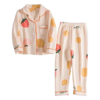 缤纷水果秋冬夹棉亲子家居睡衣