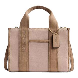 【国内现货】COACH/蔻驰Smith托特包帆布织物方型单肩斜挎手提包