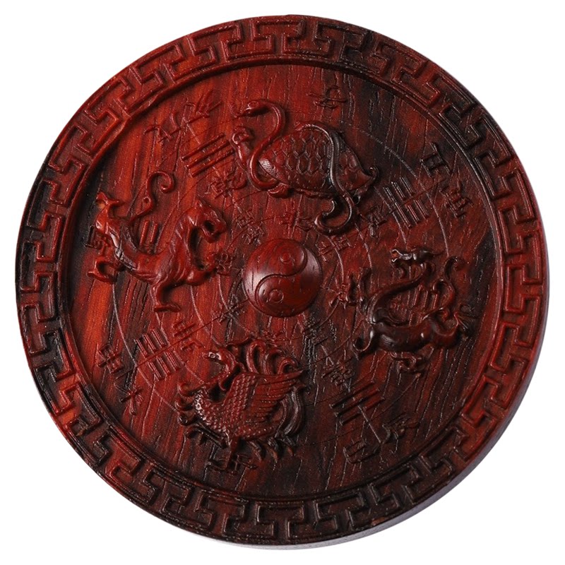 印度小叶紫檀四神兽平安吊坠挂件