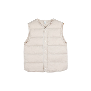 青蛙王子童装儿童轻盈羽绒服马甲男女童羽绒内胆宝宝保暖羽绒背心