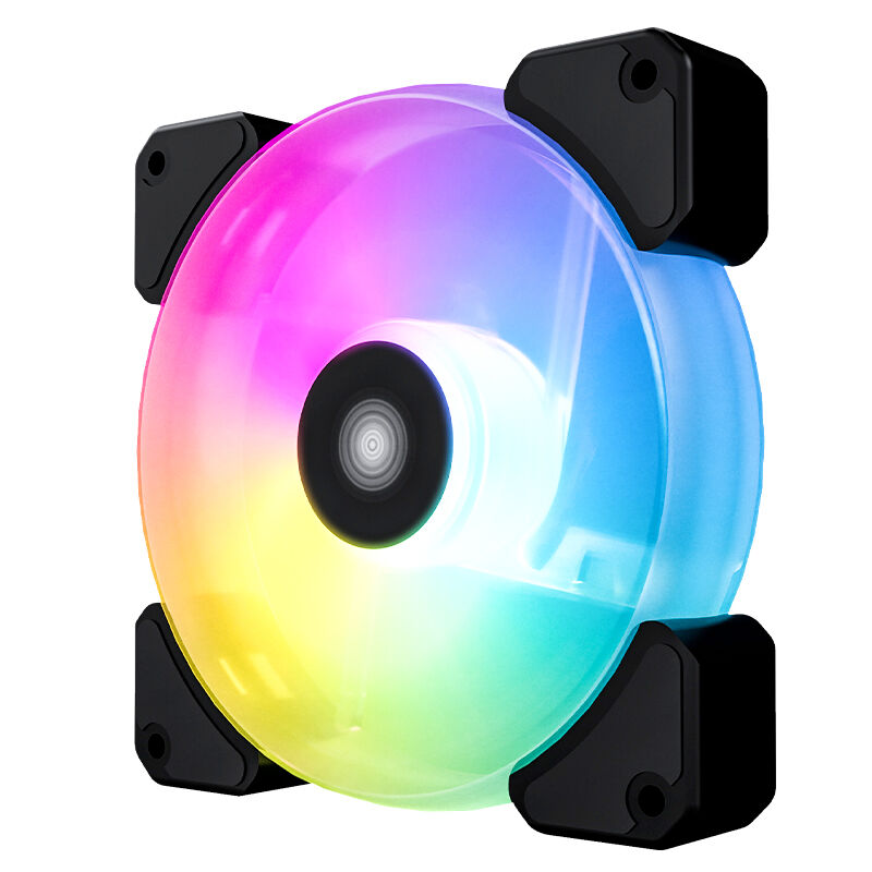 机箱风扇12cm神光静音控制器电脑台式机小咖机箱玉环散热风扇RGB